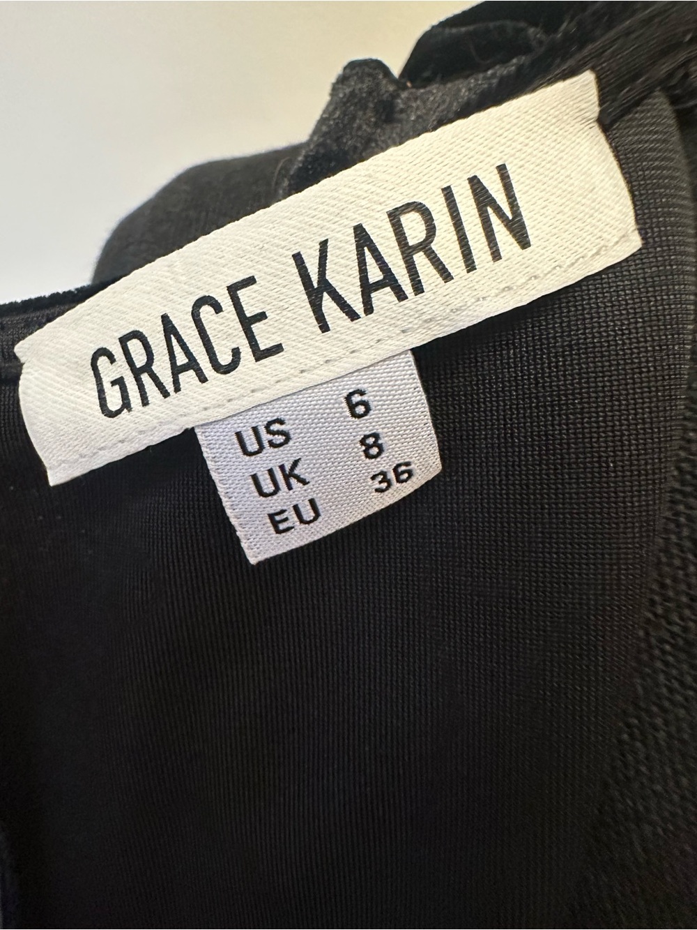 Grace Karin Black Velvet Maxi Dress Size 6 Cowl Neck Low Back Evening Formal - Picture 11 of 12